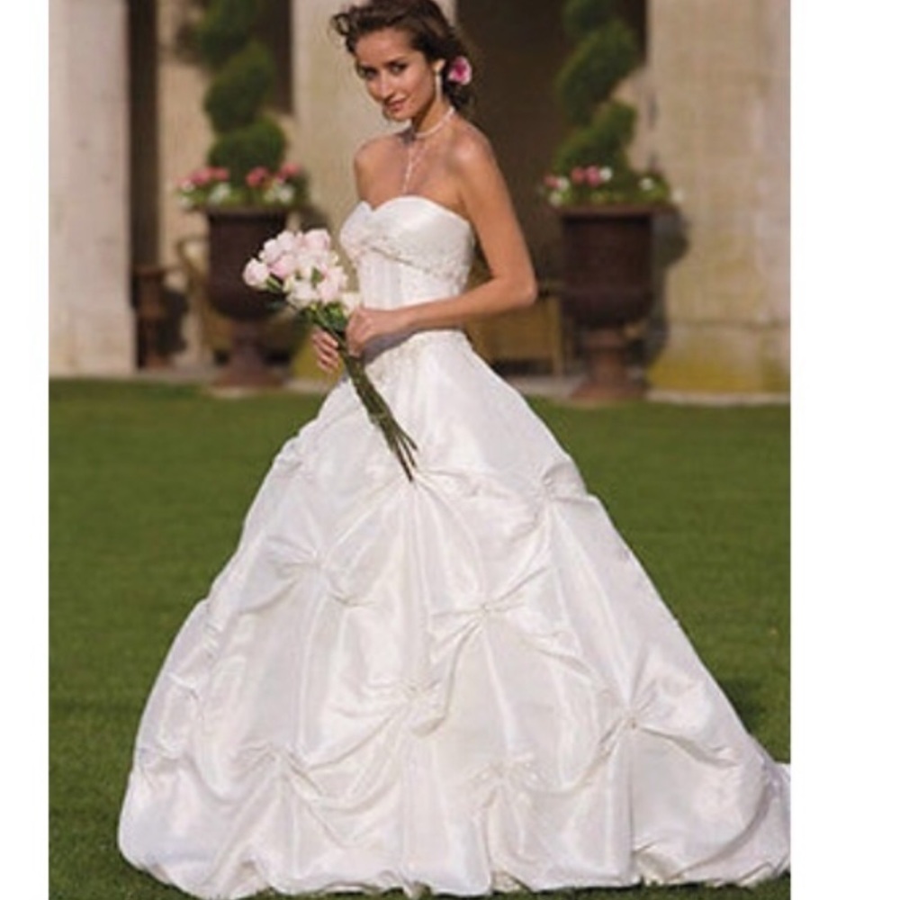 Custom made wedding gown